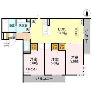 3LDK 間取り図