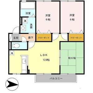 3LDK 間取り図