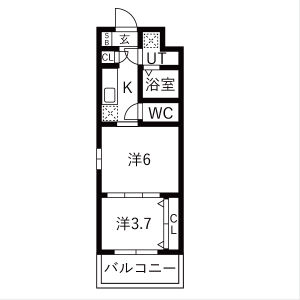 2K 間取り図