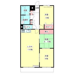 3LDK 間取り図