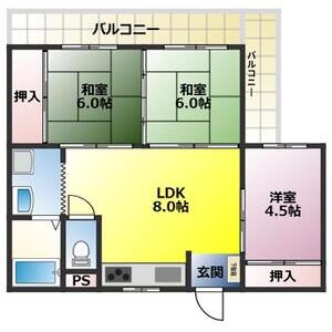 3LDK 間取り図