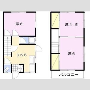 3DK 間取り図