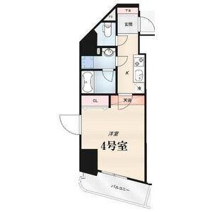 1K 間取り図