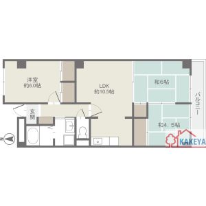 3LDK 間取り図