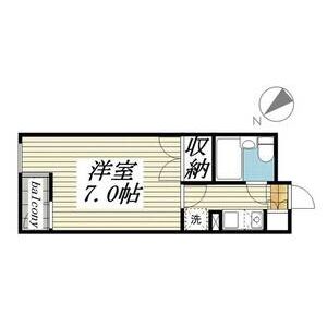 1K 間取り図