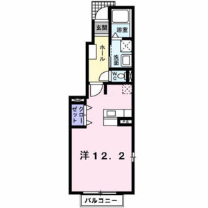 ワンルーム 間取り図
