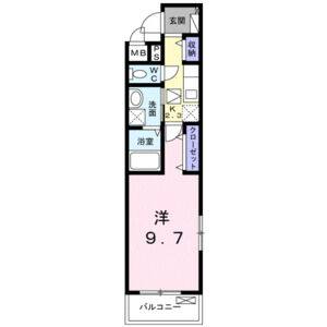 1K 間取り図