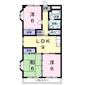 3LDK 間取り図