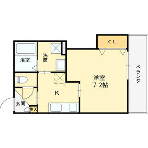 1K 間取り図