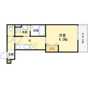 1K 間取り図