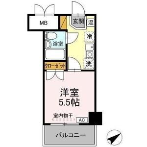 1K 間取り図