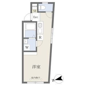 ワンルーム 間取り図