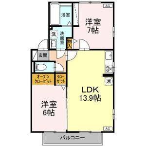 2LDK 間取り図