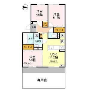 3LDK 間取り図