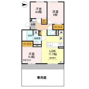 3LDK 間取り図