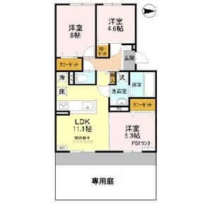 3LDK 間取り図