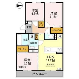 3LDK 間取り図