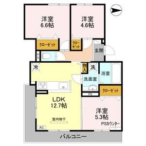 3LDK 間取り図
