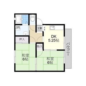 2DK 間取り図