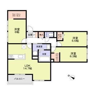 3LDK 間取り図