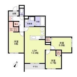 3LDK 間取り図