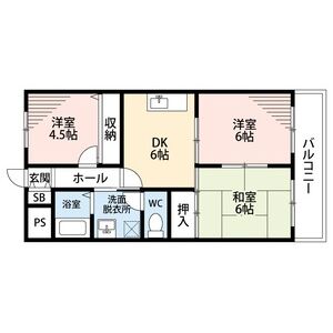 3DK 間取り図