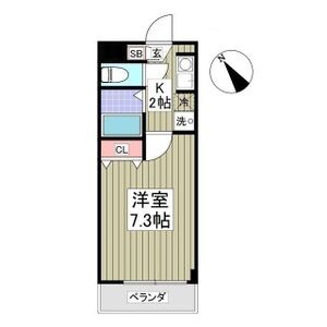 1K 間取り図