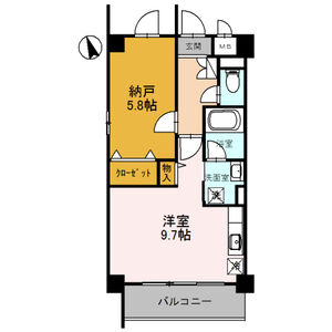ワンルーム 間取り図