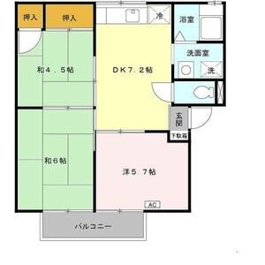 3DK 間取り図