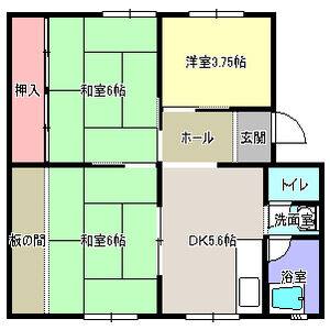 3DK 間取り図
