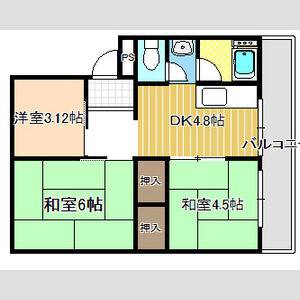 3DK 間取り図