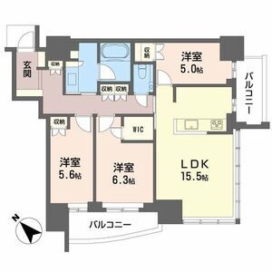 3LDK 間取り図