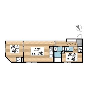2LDK 間取り図