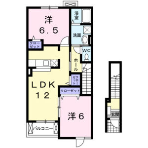 2LDK 間取り図