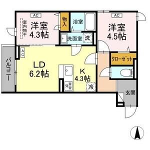 グラナーデ扇Ⅰ D 建物画像
