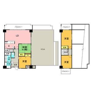 3LDK 間取り図