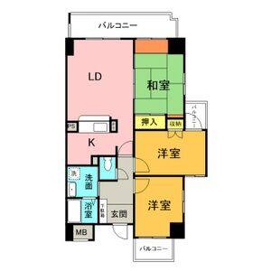 3LDK 間取り図