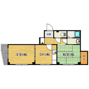 2DK 間取り図