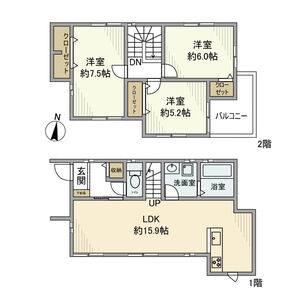 3LDK 間取り図