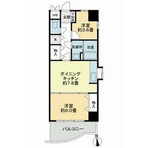 2DK 間取り図