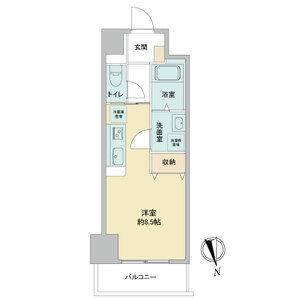 ワンルーム 間取り図