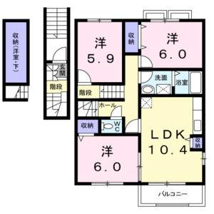 3LDK 間取り図