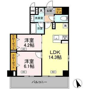 2LDK 間取り図