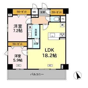 2LDK 間取り図