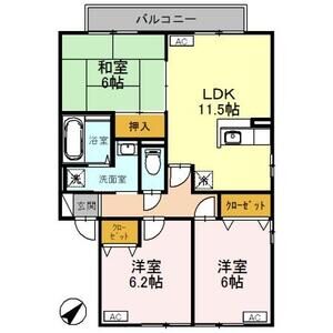 3LDK 間取り図