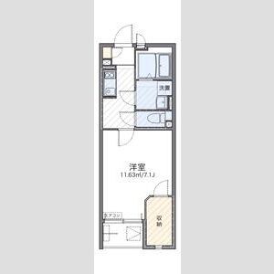 1K 間取り図