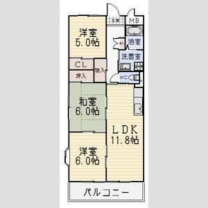 3LDK 間取り図