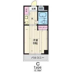 ワンルーム 間取り図