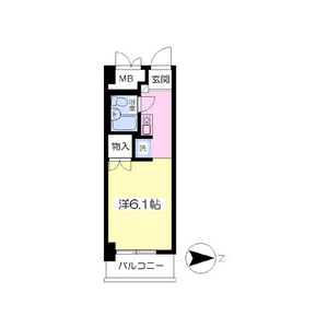 ワンルーム 間取り図