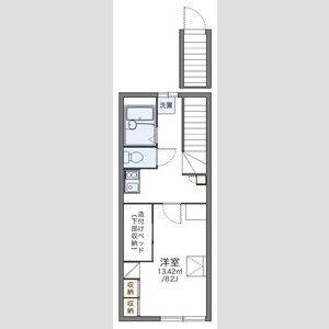 1K 間取り図